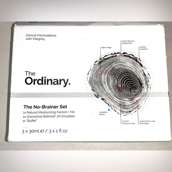 The Ordinary The No-Brainer Set Hydration Anti-Aging Skincare Beauty Box 3-Pc - Picture 2 of 16